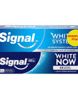 Signal White Now Teeth Whitening Toothpaste: Instant & Long-Lasting White Smile, Removes Stains, Promotes Dental Hygiene - Complete Oral Care Signal White Now: Teeth Whitening Toothpaste - Whiter Smile! teeth whitening toothpaste, teeth whitening, white teeth, remove tooth stains, Signal White Now, Signal White System, dental hygiene, oral care, whitening toothpaste, brighter smile, stain removal, fluoride, cavity protection, enamel protection, gentle cleaning, daily use, confident smile, oral health, natur