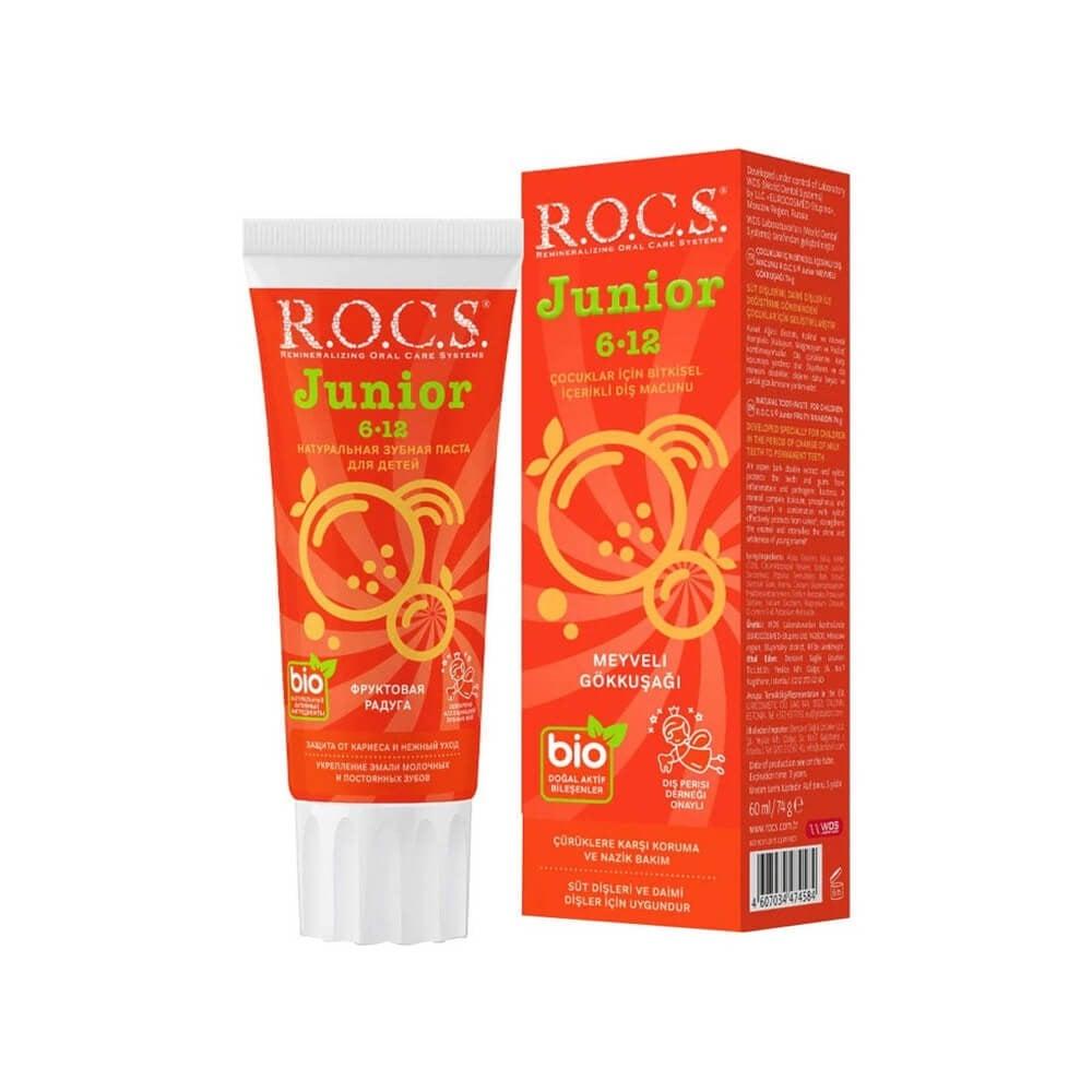 ROCS Junior Toothpaste - Fruity Rainbow Flavor | 60 ml - image 4