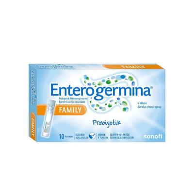 Enterogermina Probiotic - Digestive Health Support | 5 ml x 10 Flakons - Vitamin & Supplement