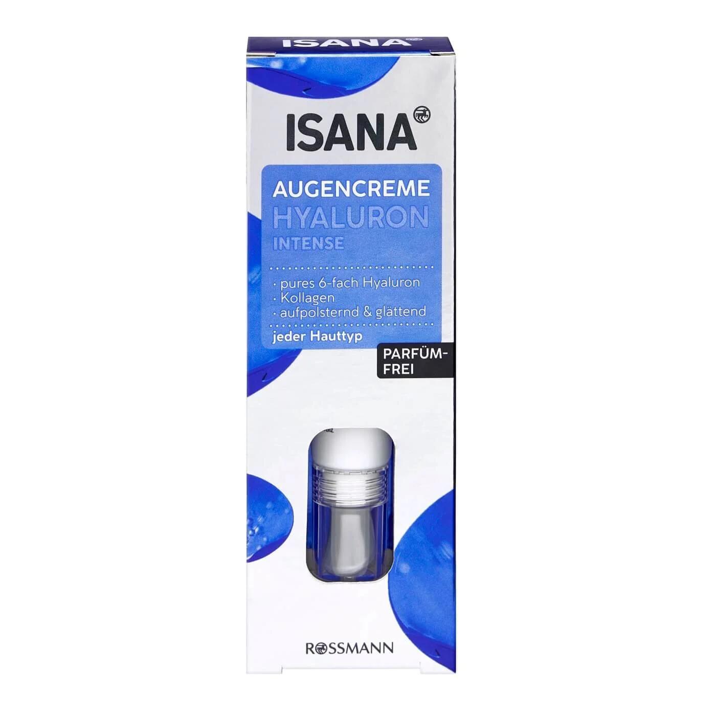 Isana Hyaluron Intense Eye Cream for Hydration 15ml