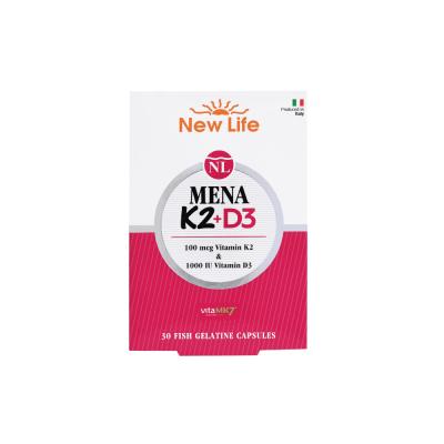 New Life Mena K2+D3 Vitamin Supplement: Supports Bone Health, High Absorption, 100 mcg K2 & 1000 IU D3, Gluten & Soy-Free New Life Mena K2+D3: Bone Health & Immune Support Vitamin K2 D3 supplement, Mena K2 D3 capsule, Vitamin K2 100 mcg, Vitamin D3 1000 IU, bone health supplement, olive oil Vitamin K2 D3, fish gelatin capsules Vitamin, soy free vitamin, GMO free vitamin, gluten free vitamin, Vitamin K2, Vitamin D3, bone health, immune support, K2 supplement, D3 supplement, dietary supplement, health and wel