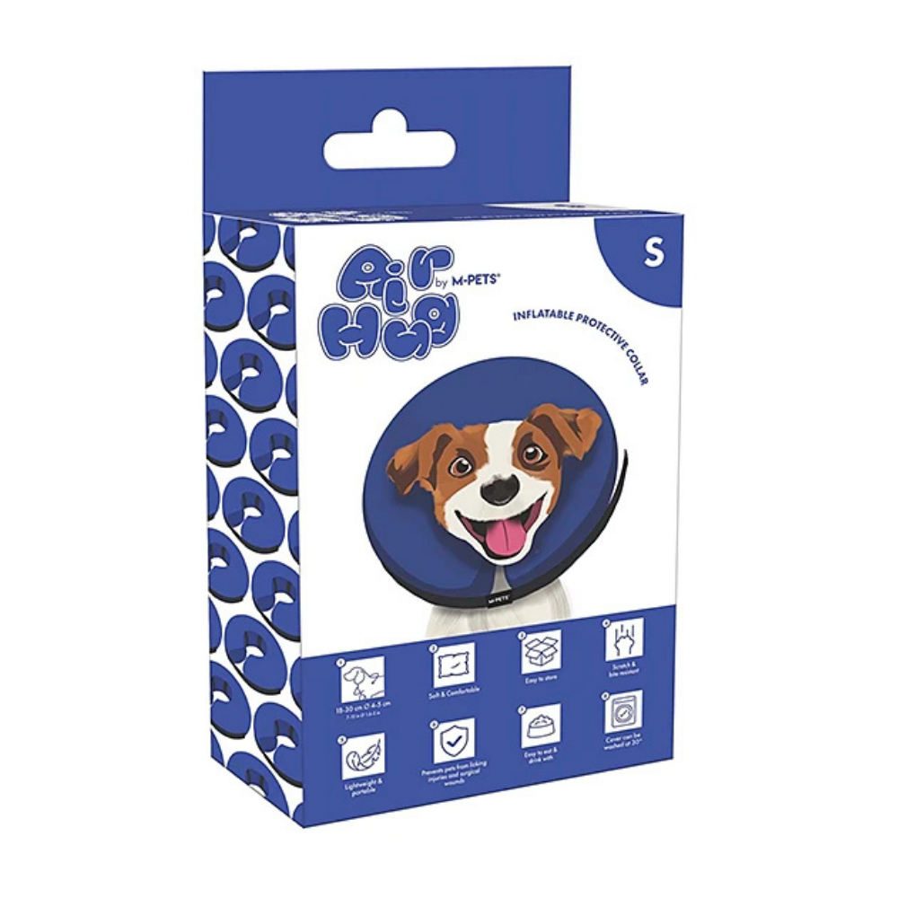 M-Pets Air Hug Inflatable Protective Dog Collar Size S 18-30cm