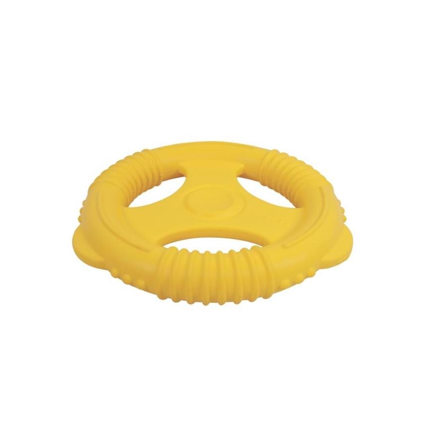 M-Pets Air Toss Wheel Floating Dog Toy Yellow 22cm