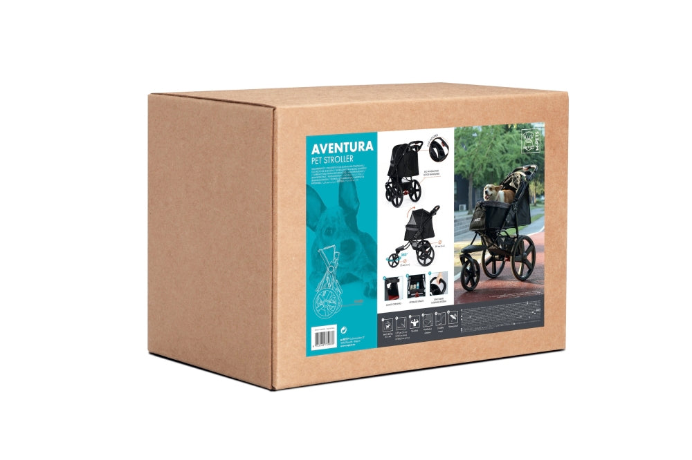M-Pets Aventura Pet Stroller for Cats and Dogs 25kg Capacity