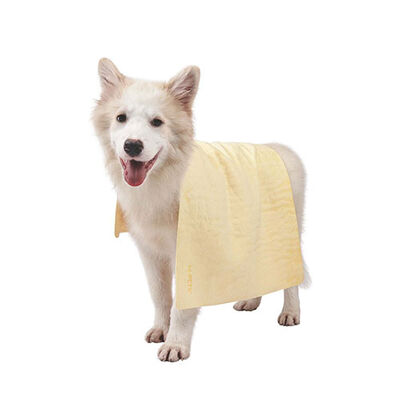 M-Pets Bathtime Quick-Dry Pet Towel High Absorbency Yellow 64x43cm
