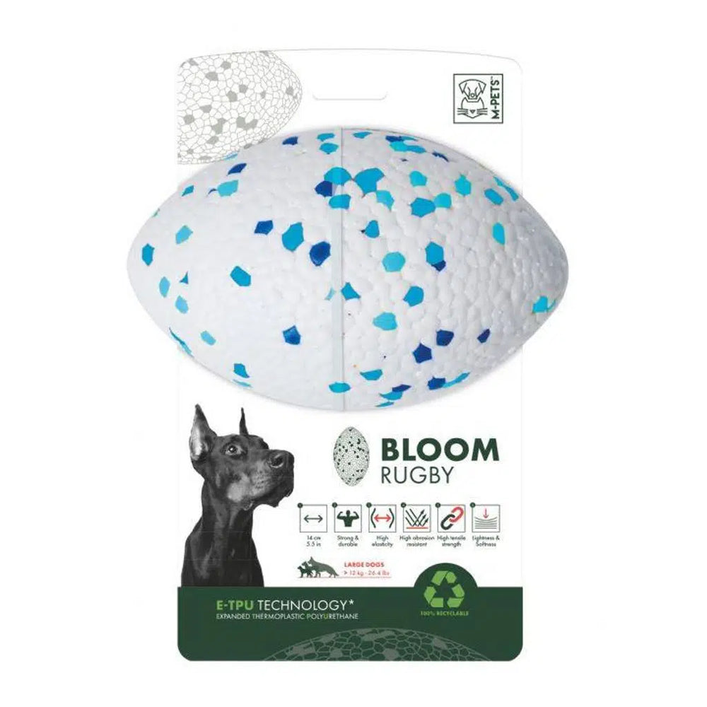 M-Pets Bloom Rugby Durable E-TPU Dog Toy 14 cm