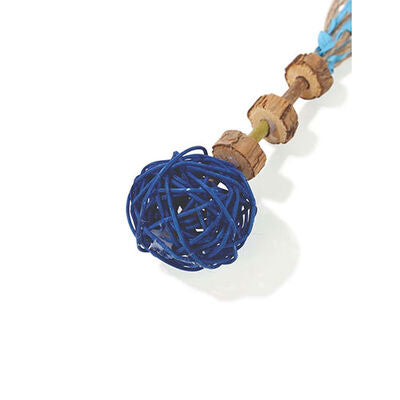 M-Pets Charmy Amulet Blue Matatabi Cat Toy with Catnip 18 cm
