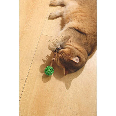 M-Pets Charmy Amulet Matatabi & Catnip Cat Toy Green 18 cm