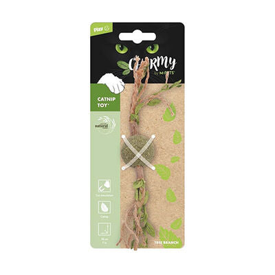 M-Pets Charmy Brancy Green Catnip & Matatabi Cat Toy 18 cm