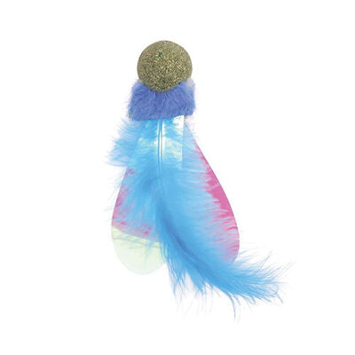 M-Pets Charmy Firefly Blue Catnip & Matatabi Cat Toy 13 cm
