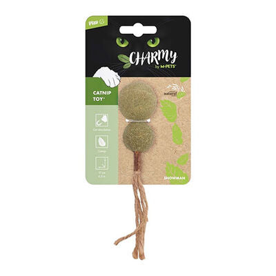 M-Pets Charmy Snowman Cat Toy with Catnip and Matatabi 17cm