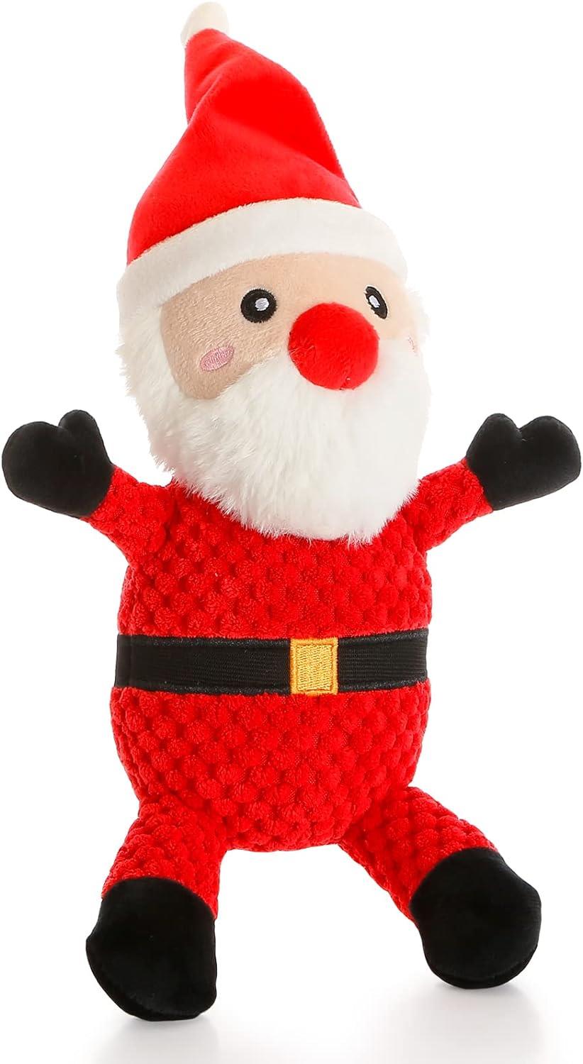 M-Pets Christmas St. Nick Dog Toy Festive Squeaky Plush 24cm