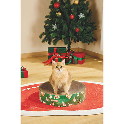 M-Pets Christmas Frosty Mix Cat Scratching Cardboard 41x10 cm