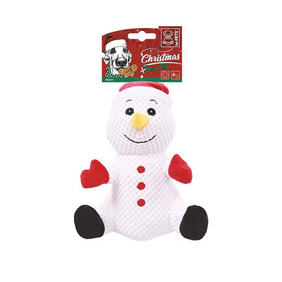 M-Pets Christmas Frosty Snowman Interactive Dog Toy 24x19x13cm