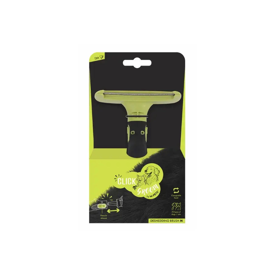 M-Pets Click and Groom Furminator Brush for Cats & Dogs S