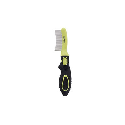 M-Pets Click & Groom Curved Pet Brush for Cats and Dogs Large