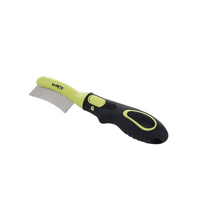 M-Pets Click & Groom Curved Pet Brush for Cats and Dogs Large