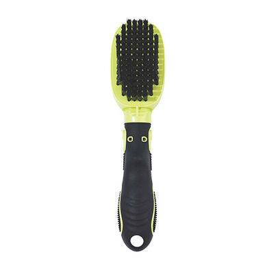 M-Pets Click & Groom Bristle Brush for Shiny Pet Coats 22cm