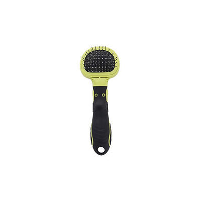 M-Pets Click & Groom Massage Brush for Cats and Dogs Small