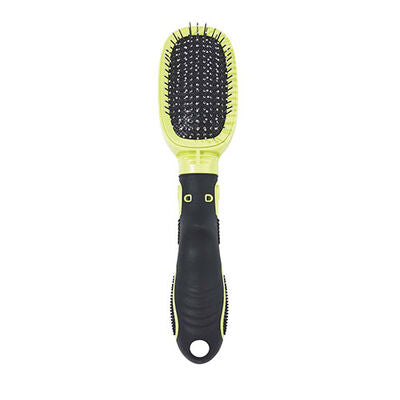 M-Pets Click & Groom Massage Pin Brush for Cats & Dogs 22cm