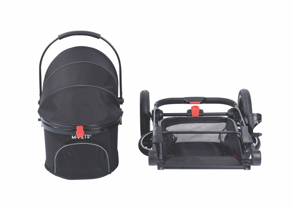 M-Pets Conquest Pet Stroller with Removable Carrier 71x57.5x101cm