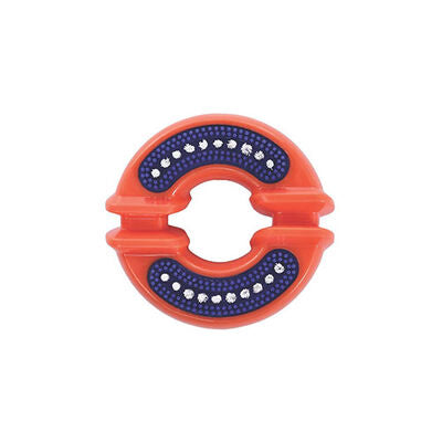 M-Pets Dental Squeaky Ring Dog Toy with Textured Surface 4.2in
