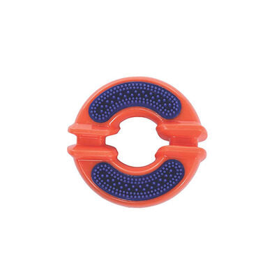 M-Pets Dental Squeaky Ring Dog Toy with Textured Surface 4.2in