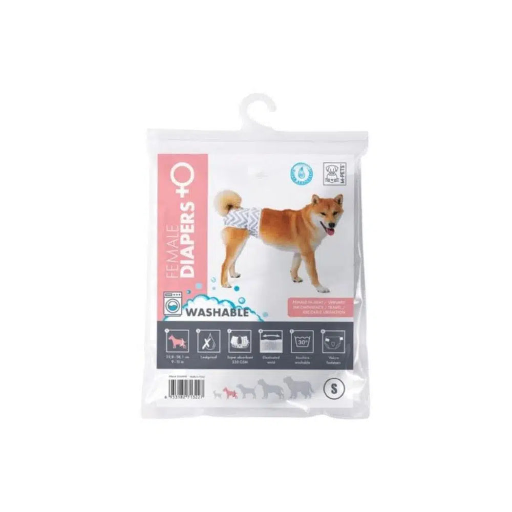 M-Pets Washable Female Dog Diapers for Hygiene Support Size S