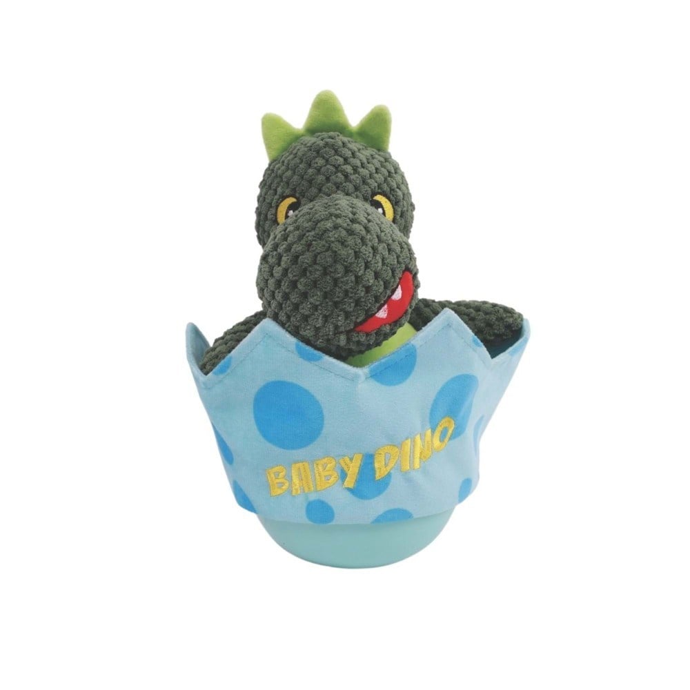 M-Pets Dino Bacon Scented Plush Dog Toy Blue 27x17.5x12 cm