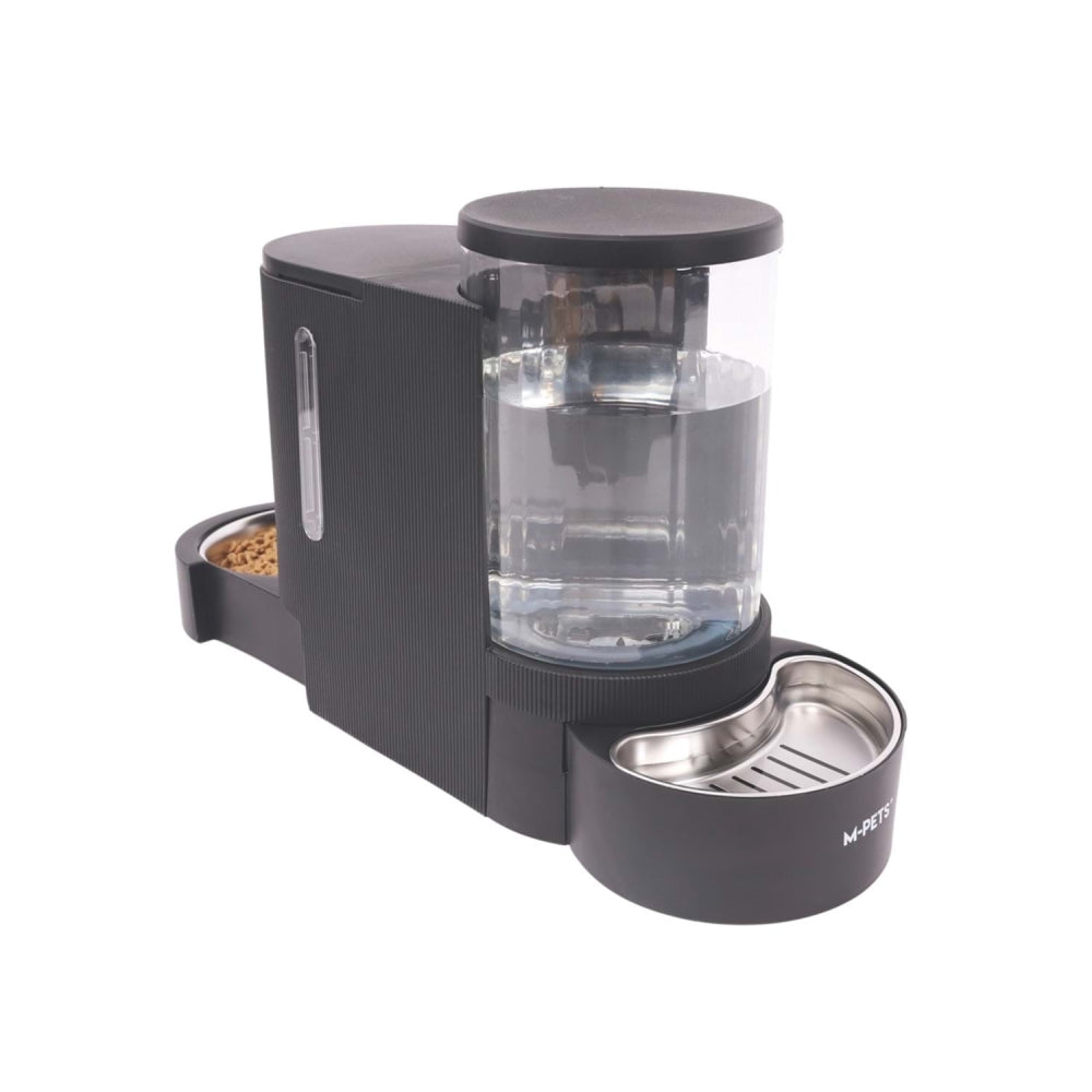 M-Pets Duplo Double Feeder and Waterer for Pets 6L Black