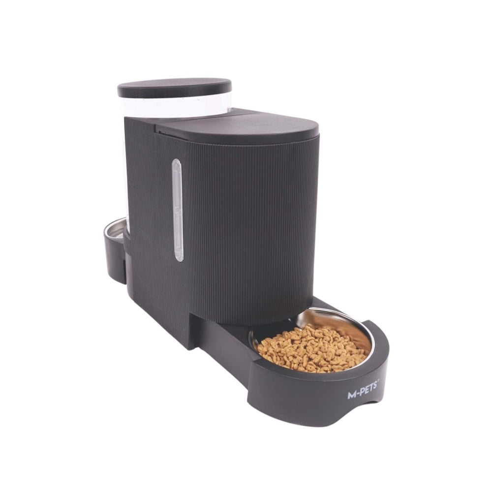 M-Pets Duplo Double Feeder and Waterer for Pets 6L Black