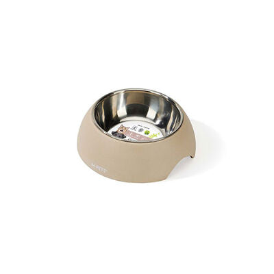 M-Pets Eco Bamboo Pet Bowl with Stainless Steel Insert 600 ml