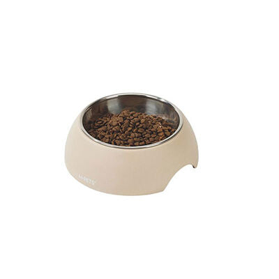 M-Pets Eco Bamboo Pet Bowl with Stainless Steel Insert 600 ml