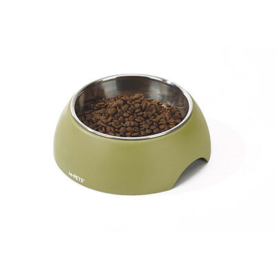 M-Pets Eco Bamboo Dog & Cat Bowl Green 600 ml