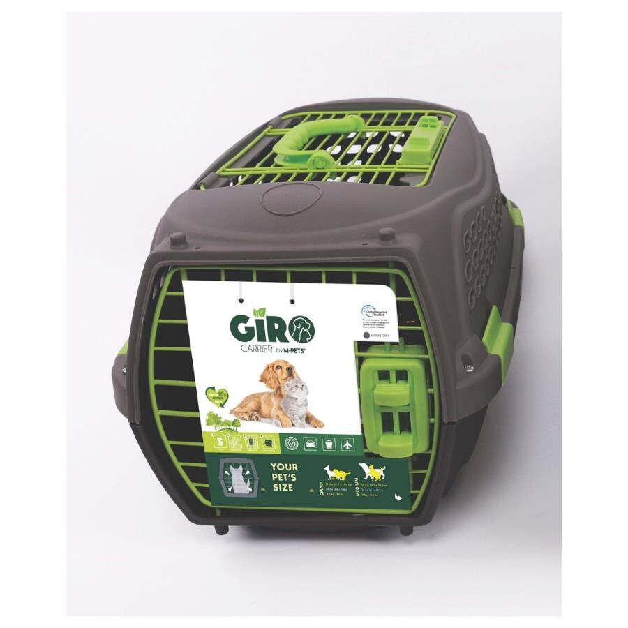 M-Pets Eco Giro Carrier S Recycled Pet Travel Bag Black & Green