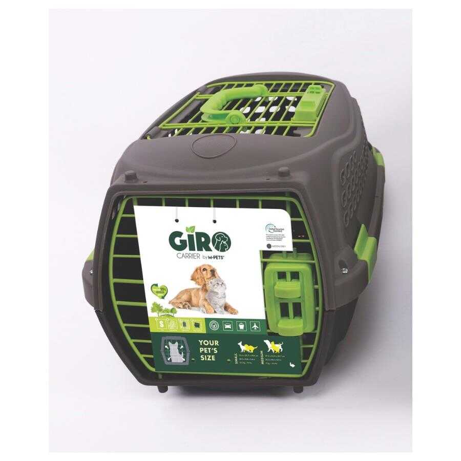 M-Pets Eco Giro Carrier S Recycled Pet Travel Bag Black & Green