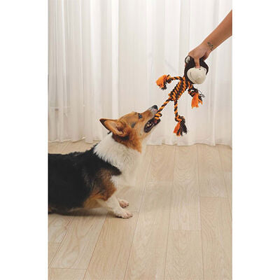 M-Pets Eco Shelly Plush Monkey Dog Toy with Recycled Fibers 33cm