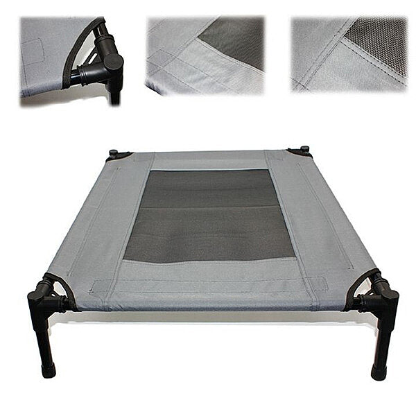 M-Pets Elevated Pet Bed Cooling Mesh Cot for Cats & Dogs Medium