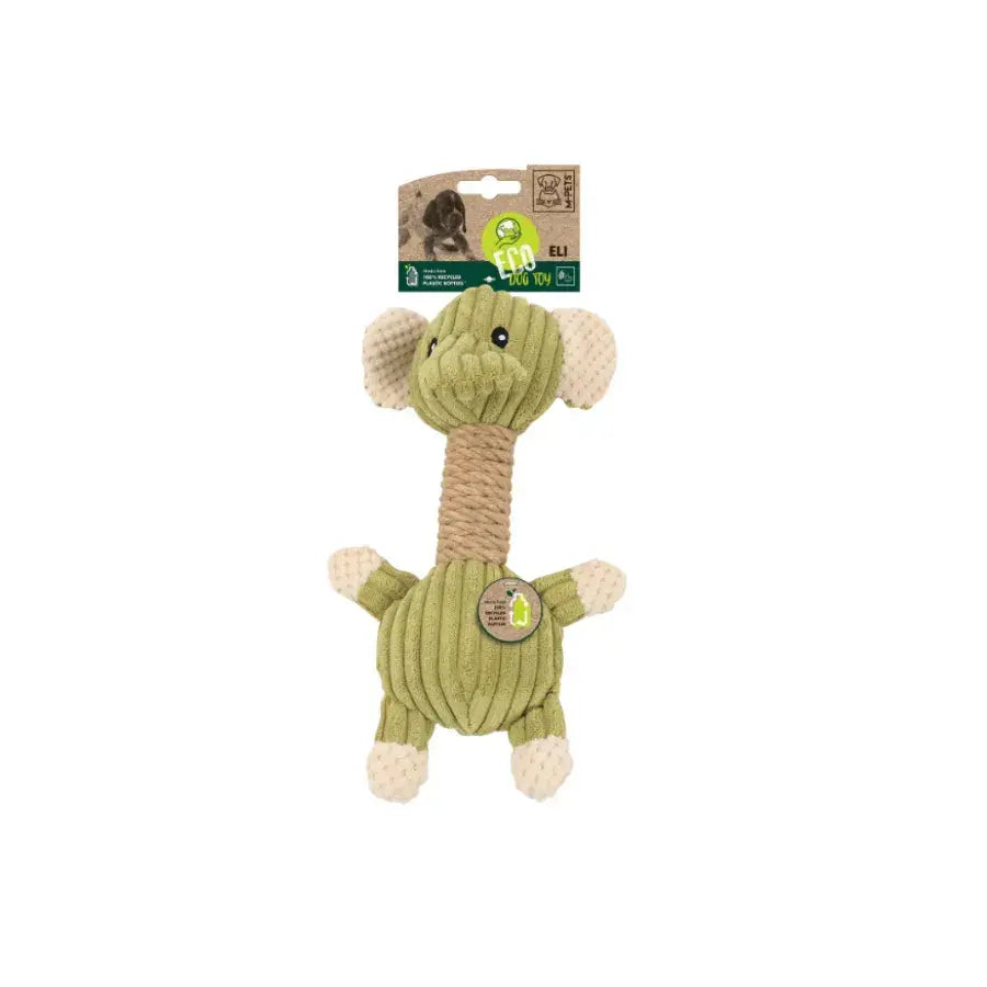 M-Pets Eli Plush Dog Toy Eco-Friendly Recycled Fiber 31cm