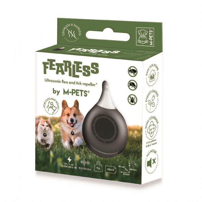 M-Pets Fearless Ultrasonic Flea and Tick Repeller Device