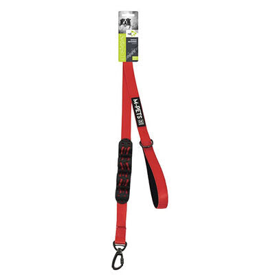 M-Pets Flex Shock Absorbing Dog Leash Red & Black 120 cm