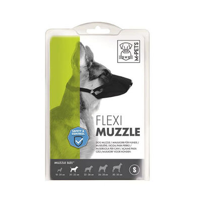 M-Pets Flexi Fabric Dog Muzzle for Safety Small 1.5x20-22cm