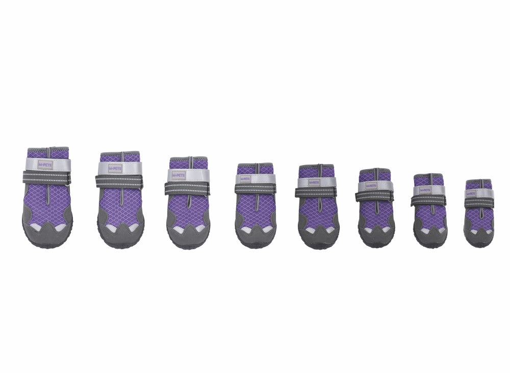 M-Pets Flexi Dog Boots Breathable Protective Shoes Purple Size S