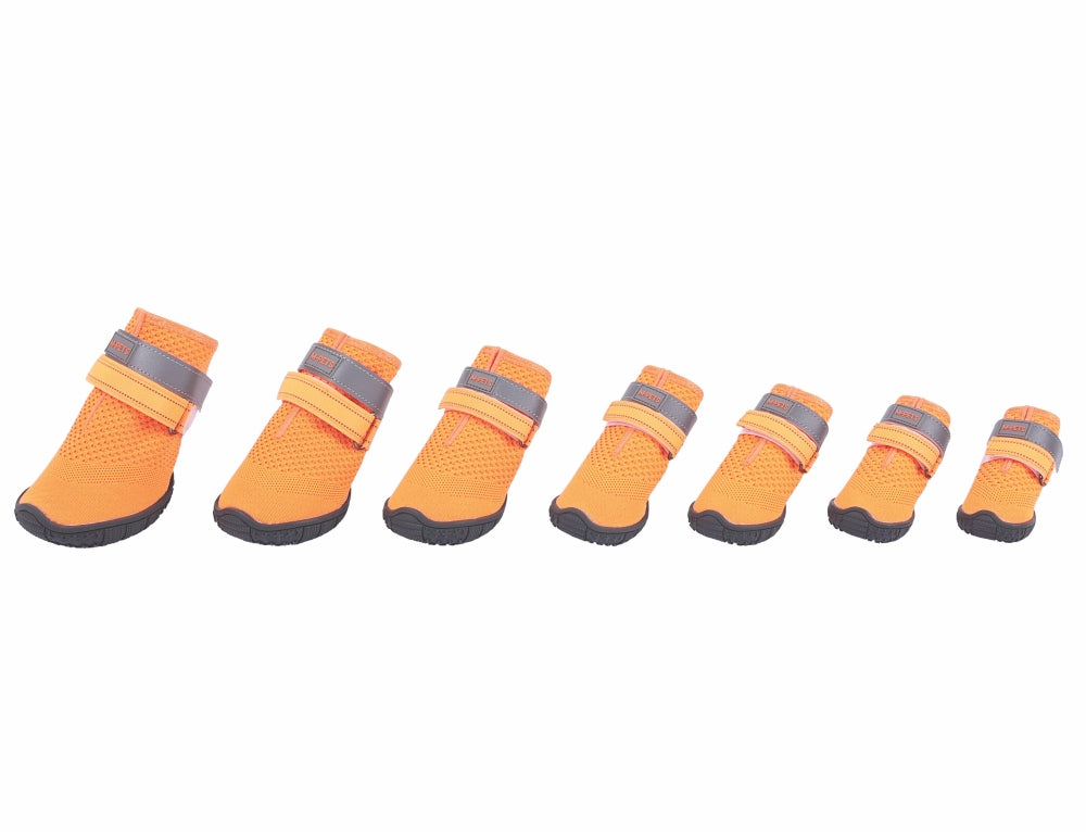 M-Pets Flexi Dog Shoes Breathable Reflective Orange Size S