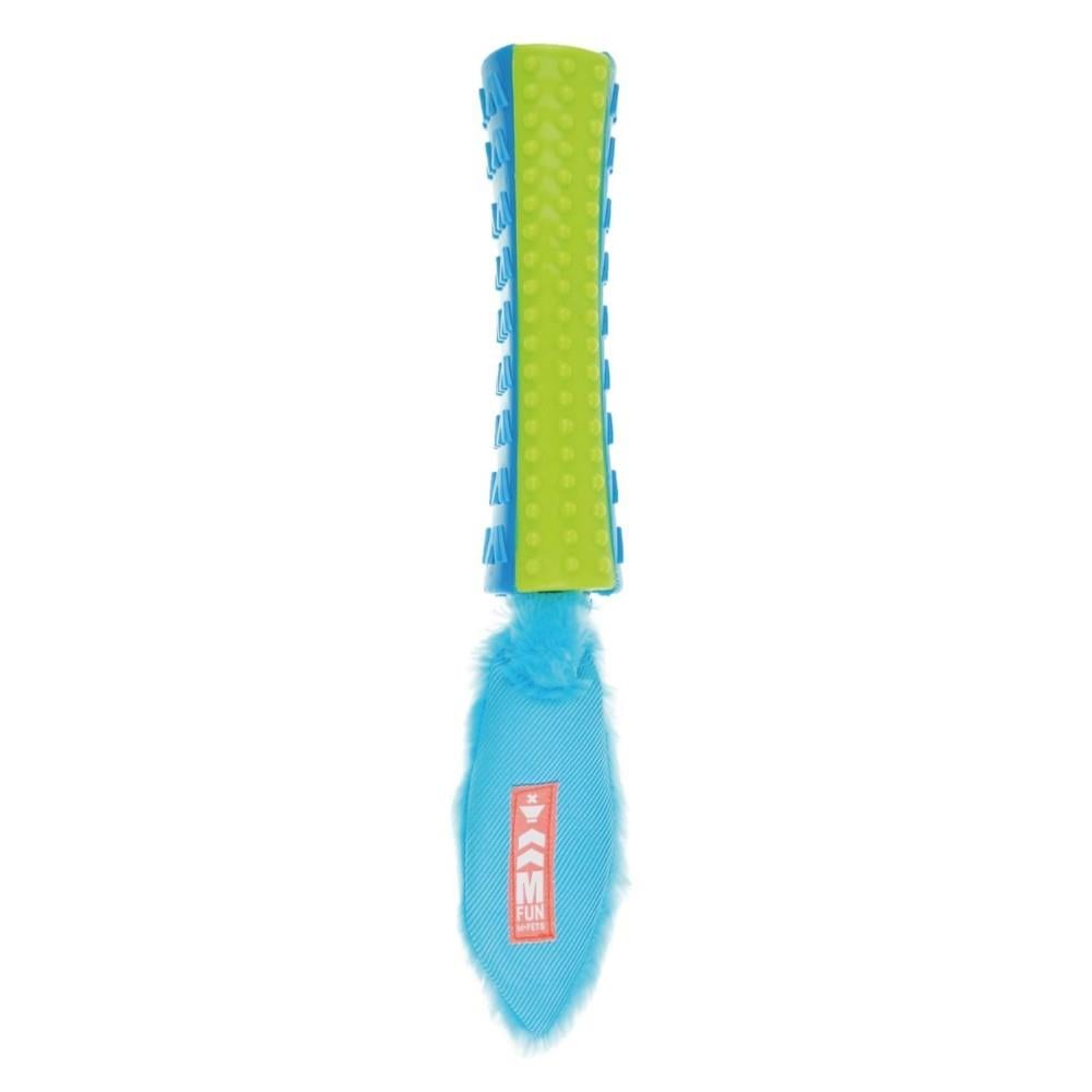 M-Pets Funsty On/Off Rubber Squeaky Dog Toy Blue-Green 40cm