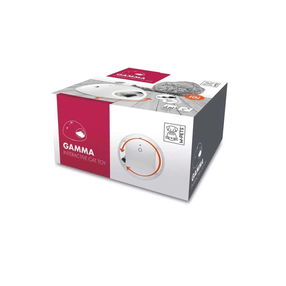 M-Pets Gamma Interactive Cat Toy with Laser and Sound White