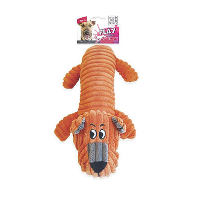 M-Pets Gary Plush Dog Toy Squeaky Orange 32x17x9 cm