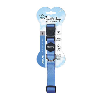 M-Pets Gentle Padded Dog Collar Blue Large 38-66 cm