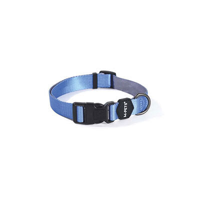 M-Pets Gentle Padded Dog Collar Blue Large 38-66 cm