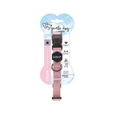 M-Pets Gentle Dog Collar Padded Pink Medium 30-50 cm